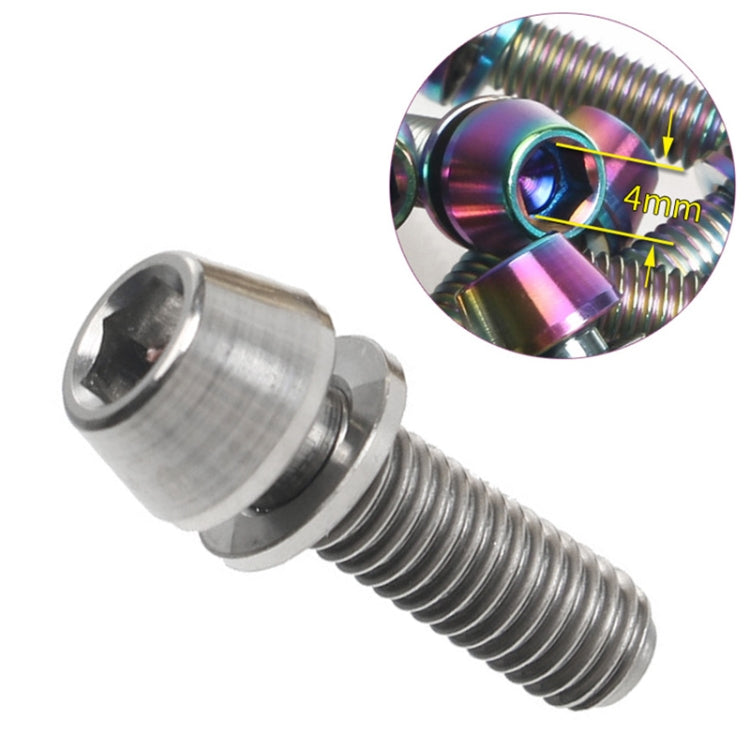 TOSEEK Bicycle Handlebar Stem Screw Titanium Alloy M5x16mm Mountain Bike  Fixed Gear Handlebar Stem Screw with Gasket (Titanium Color) - Bicycle Grips by TOSEEK | Online Shopping South Africa | PMc TechLife | Buy Now Pay Later Mobicred