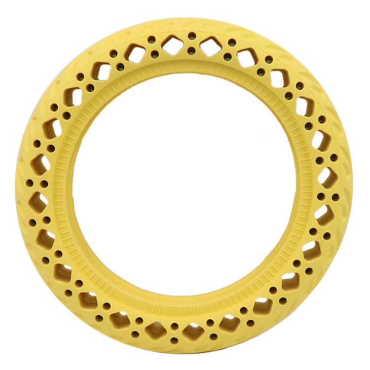 8.5 inch Electric Scooter Wear-resistant Shock-absorbing Decorative Pattern Tire Honeycomb Solid Tire, Suitable for Xiaomi Mijia M365(Yellow) - Accessories & Parts by PMc TechLife | Online Shopping South Africa | PMc TechLife | Buy Now Pay Later Mobicred