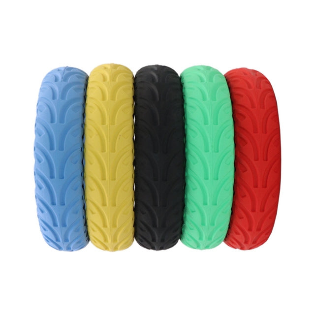 8.5 inch Electric Scooter Wear-resistant Shock-absorbing Decorative Pattern Tire Honeycomb Solid Tire, Suitable for Xiaomi Mijia M365(Green) - Accessories & Parts by PMc TechLife | Online Shopping South Africa | PMc TechLife | Buy Now Pay Later Mobicred