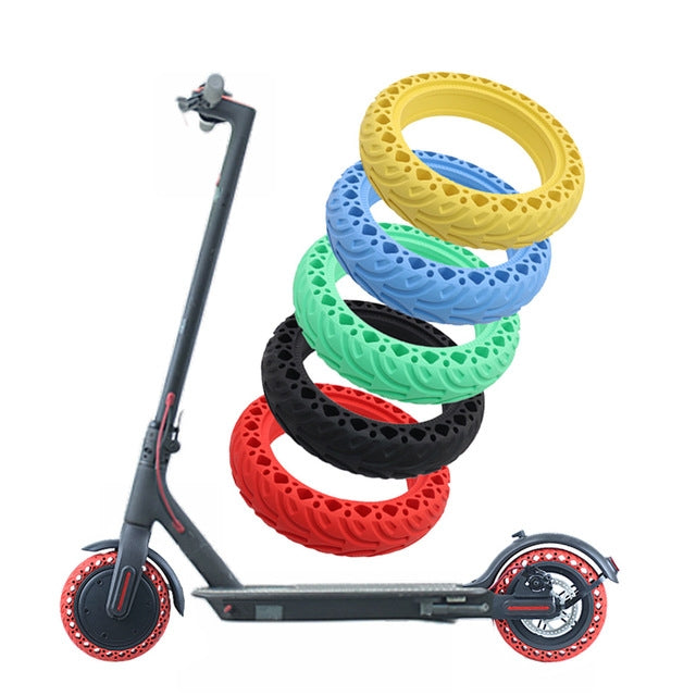 8.5 inch Electric Scooter Wear-resistant Shock-absorbing Decorative Pattern Tire Honeycomb Solid Tire, Suitable for Xiaomi Mijia M365(Green) - Accessories & Parts by PMc TechLife | Online Shopping South Africa | PMc TechLife | Buy Now Pay Later Mobicred