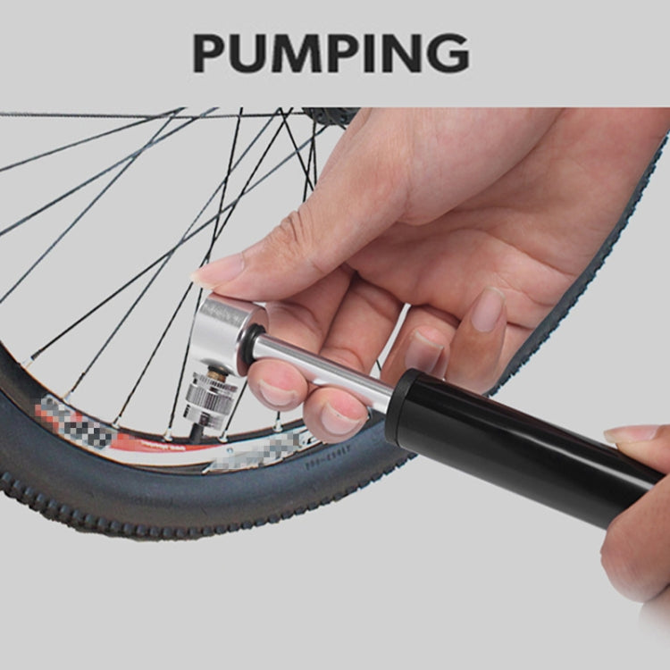 Manual Mini Portable Bicycle Aluminum Alloy Pump + Plastic glue-free tire patch + Tire lever (Black) - Bicycle Locks & Bicycle Pumps by PMC TechLife | Online Shopping South Africa | PMC TechLife | Buy Now Pay Later Mobicred