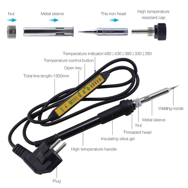 BEST Adjustable Temperature Electric Soldering Iron Welding Solder Station Heat Pencil, US Plug - Electric Soldering Iron by BEST | Online Shopping South Africa | PMC TechLife | Buy Now Pay Later Mobicred