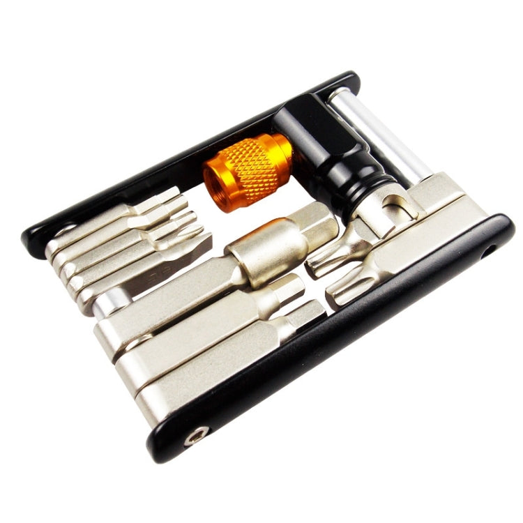 BIKERSAY BT037 14 in 1 Folding Screwdriver Hexagon Wrench Allen Key CO2 Gas Nozzle Tool Kits - Maintenance tools by BIKERSAY | Online Shopping South Africa | PMc TechLife | Buy Now Pay Later Mobicred