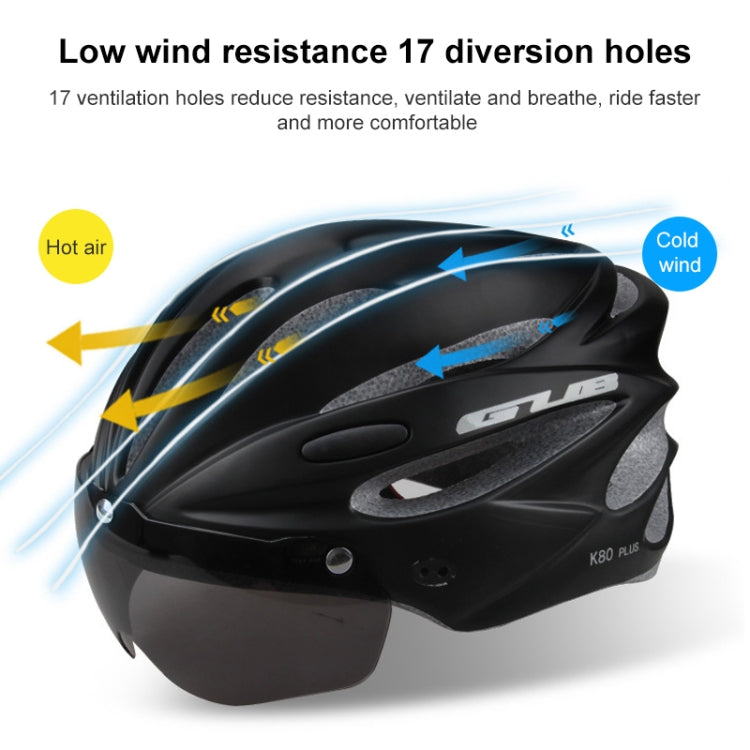 GUB K80 Plus Bike Helmet With Visor And Goggles(Gradient Purple) - free shipping - PMC TechLife - Order now!