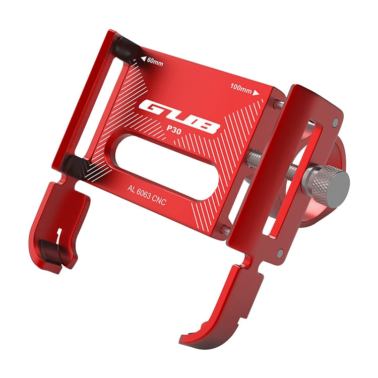 GUB P30 Aluminum Bike Phone Holder(Red) - Holders by GUB | Online Shopping South Africa | PMC Jewellery | Buy Now Pay Later Mobicred