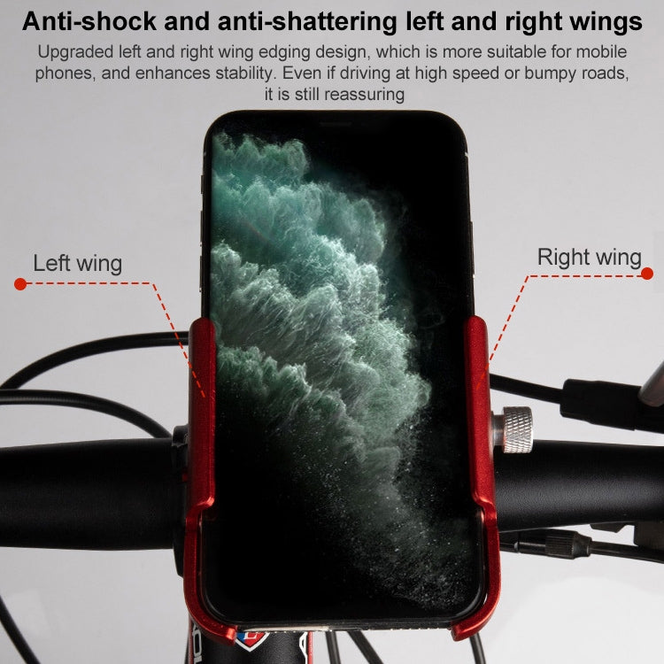 GUB P30 Aluminum Bike Phone Holder(Titanium Color) - Holders by GUB | Online Shopping South Africa | PMC TechLife | Buy Now Pay Later Mobicred