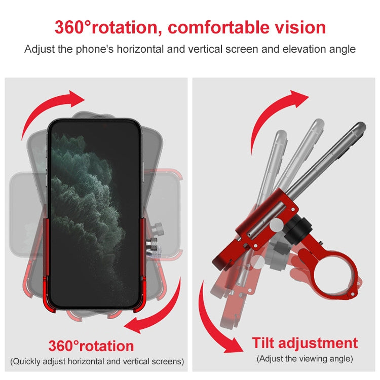 GUB P30 Aluminum Bike Phone Holder(Red) - free shipping - PMC TechLife - Order now!
