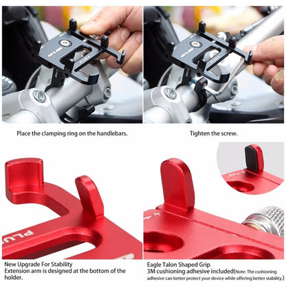GUB Plus 6 Aluminum Alloy MTB Bike Bicycle Phone Holder(Red) - Holders by GUB | Online Shopping South Africa | PMC Jewellery | Buy Now Pay Later Mobicred