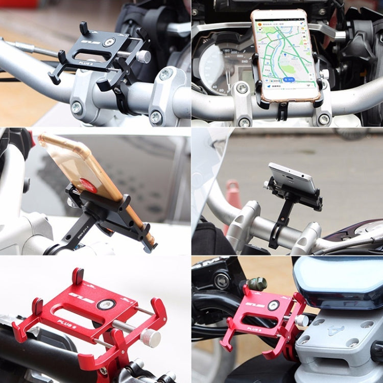 GUB Plus 6 Aluminum Alloy MTB Bike Bicycle Phone Holder(Red) - Holders by GUB | Online Shopping South Africa | PMC Jewellery | Buy Now Pay Later Mobicred