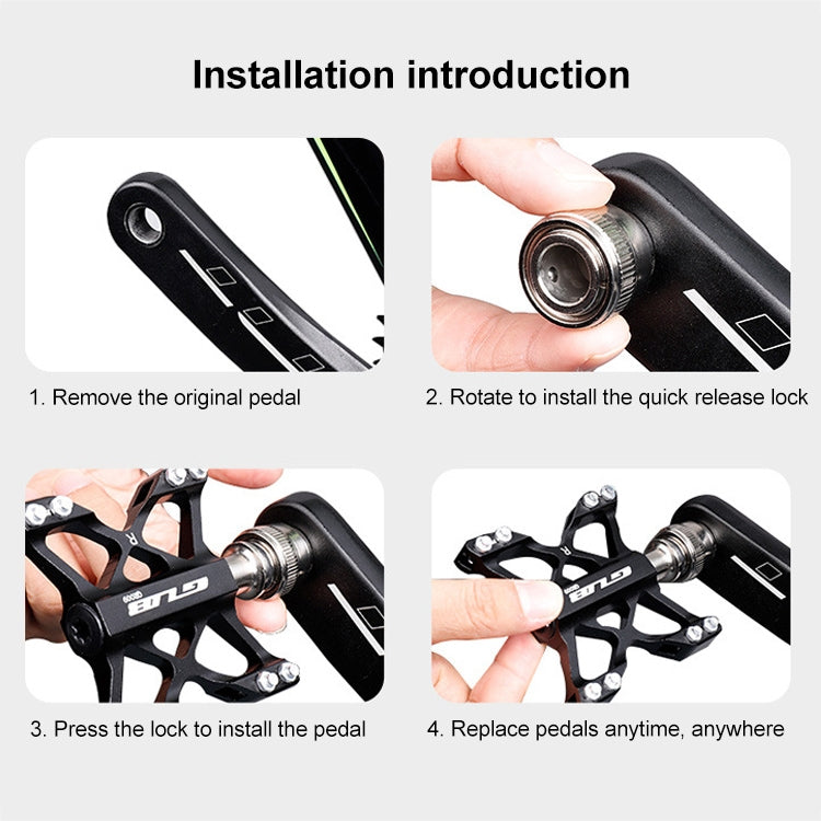 GUB QR-009 Aluminum Alloy MTB Non-slip Bicycle Pedals - free shipping - PMc TechLife - Order now!