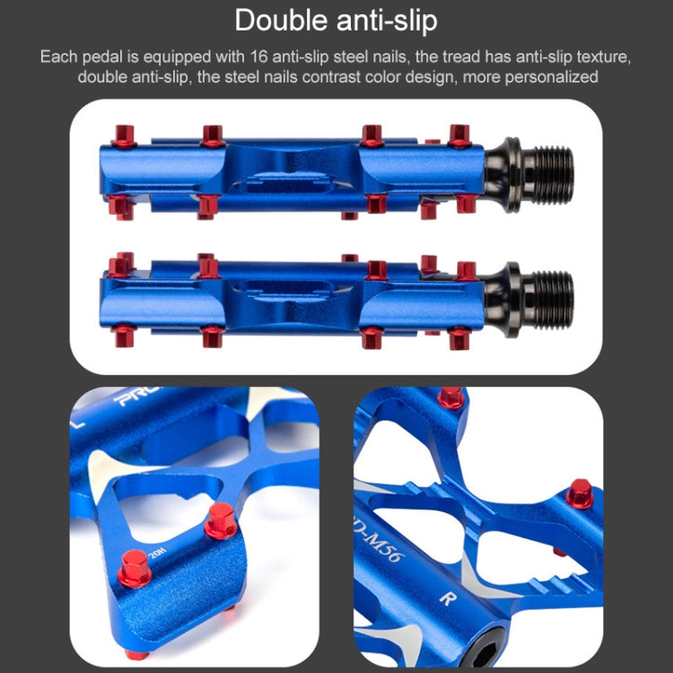 PROMEND PD-M56 1 Pair Mountain Bicycle Aluminum Alloy 3-Bearings Pedals (Gold) - free shipping - PMc TechLife - Order now!