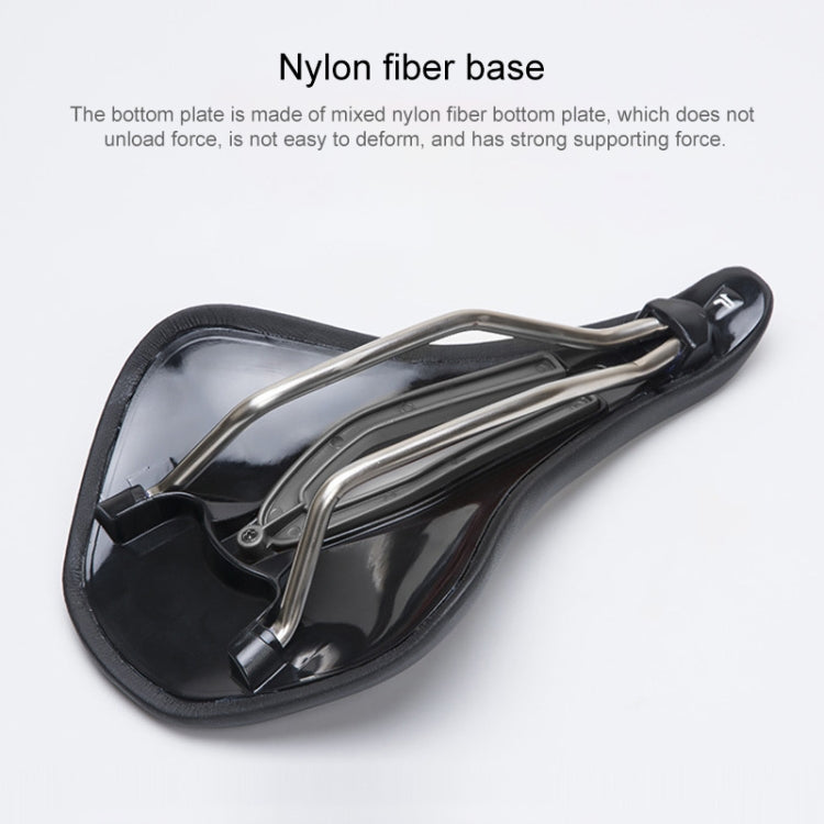 PROMEND SD-576 Nylon Fiber Triathlon Bicycle Saddle (Black Red) - free shipping - PMc TechLife - Order now!