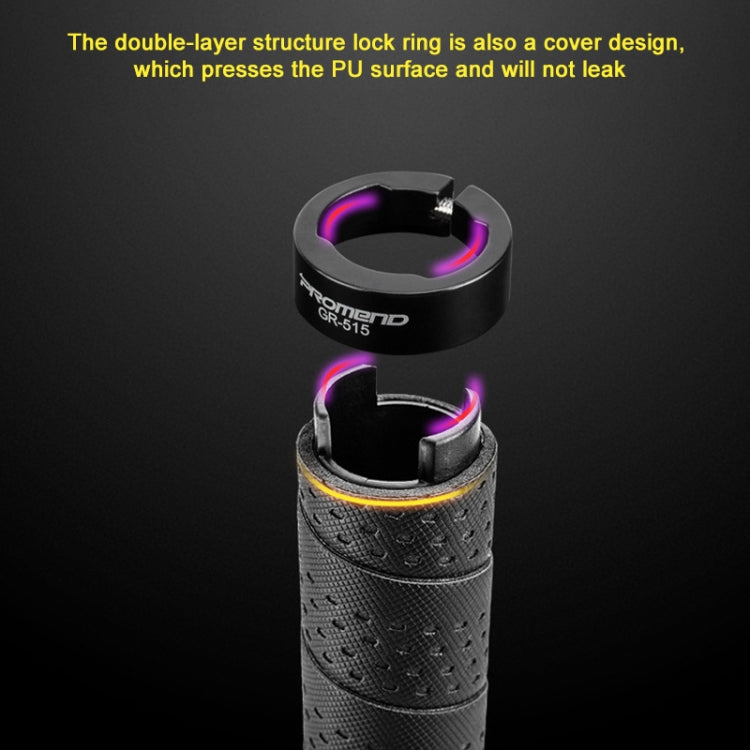 PROMEND GR-515 1 Pair Shock-absorbing Anti-skid Mountain Bike Grips Cover (Black) - free shipping - PMc TechLife - Order now!