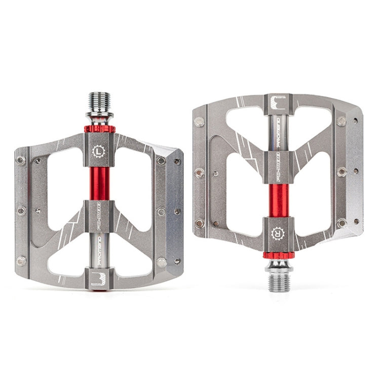 PROMEND PD-M88 1 Pair Mountain Bicycle Aluminum Alloy 3-Bearings Pedals (Titanium Color) - free shipping - PMc TechLife - Order now!