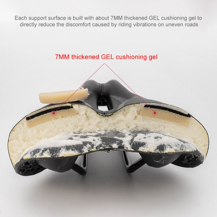 PROMEND SD-565 Hollow Breathable Silicone Bicycle Saddle (Black Red) - free shipping - PMc TechLife - Order now!