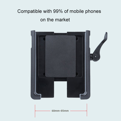 Rotatable PVC Motorcycle Bicycle Handlebar Mount Mobile Phone Holder (Black) - Holders by PMC Jewellery | Online Shopping South Africa | PMC Jewellery | Buy Now Pay Later Mobicred