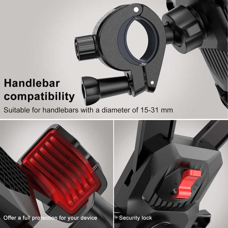JOYROOM JR-ZS288 Bike Mobile Phone Mount Holder (Black) - Holders by JOYROOM | Online Shopping South Africa | PMC TechLife | Buy Now Pay Later Mobicred