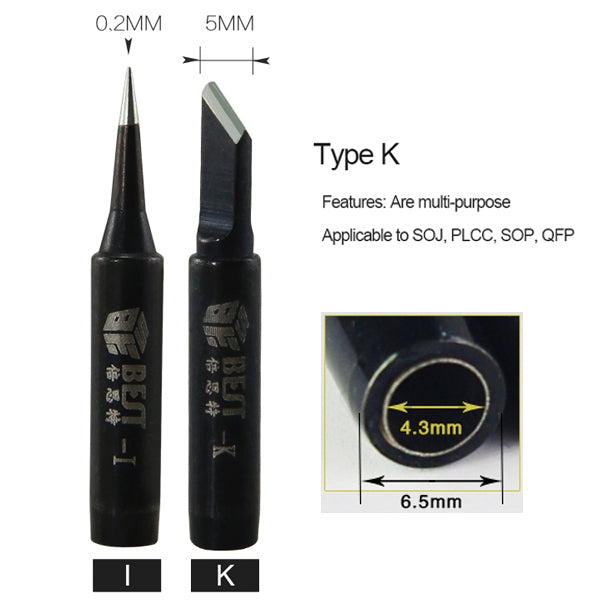 BEST Lead Free Series Soldering Tip Welding Contact Head A-900M-T-I - Soldering Iron Tip by BEST | Online Shopping South Africa | PMC TechLife | Buy Now Pay Later Mobicred