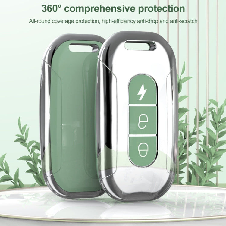 Electric Vehicle Key Electroplated TPU Case For AIMA C (Green) - Car Key Cases by PMC TechLife | Online Shopping South Africa | PMC TechLife | Buy Now Pay Later Mobicred