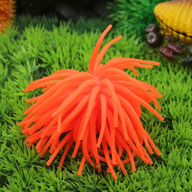 Aquarium Articles Decoration TPR Simulation Sea Urchin Ball Coral, Size: L, Diameter: 13cm(Orange) - free shipping - PMc TechLife - Order now!