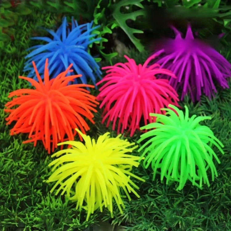 Aquarium Articles Decoration TPR Simulation Sea Urchin Ball Coral, Size: L, Diameter: 13cm(Orange) - free shipping - PMc TechLife - Order now!