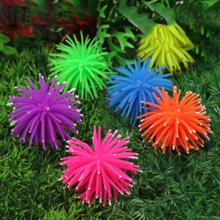 Aquarium Articles Decoration TPR Simulation Sea Urchin Ball Coral with Point, Size: L, Diameter: 13cm(Orange) - free shipping - PMc TechLife - Order now!