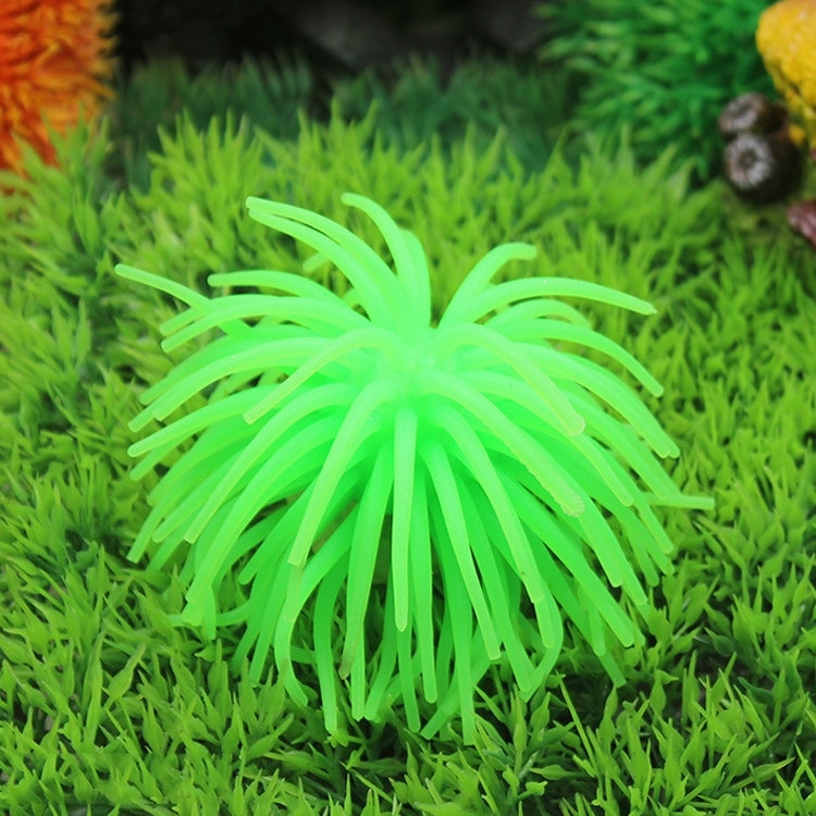 Aquarium Articles Decoration TPR Simulation Sea Urchin Ball Coral, Size: M, Diameter: 10cm(Green) - free shipping - PMc TechLife - Order now!