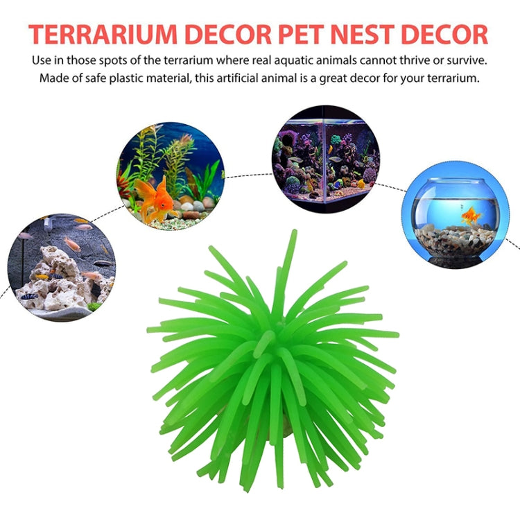 Aquarium Articles Decoration TPR Simulation Sea Urchin Ball Coral, Size: M, Diameter: 10cm(Blue) - Fish Tank Decoration by PMc TechLife | Online Shopping South Africa | PMc TechLife | Buy Now Pay Later Mobicred
