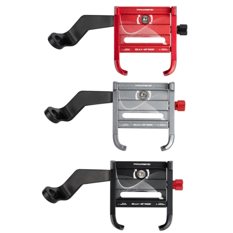 PROMEND SJJ-275E Bicycle Aluminum Alloy Phone Holder for Handlebar (Titanium Color) - Holders by PROMEND | Online Shopping South Africa | PMC TechLife | Buy Now Pay Later Mobicred