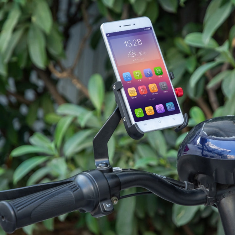 PROMEND SJJ-275E Bicycle Aluminum Alloy Phone Holder for Handlebar (Red) - Holders by PROMEND | Online Shopping South Africa | PMC Jewellery | Buy Now Pay Later Mobicred