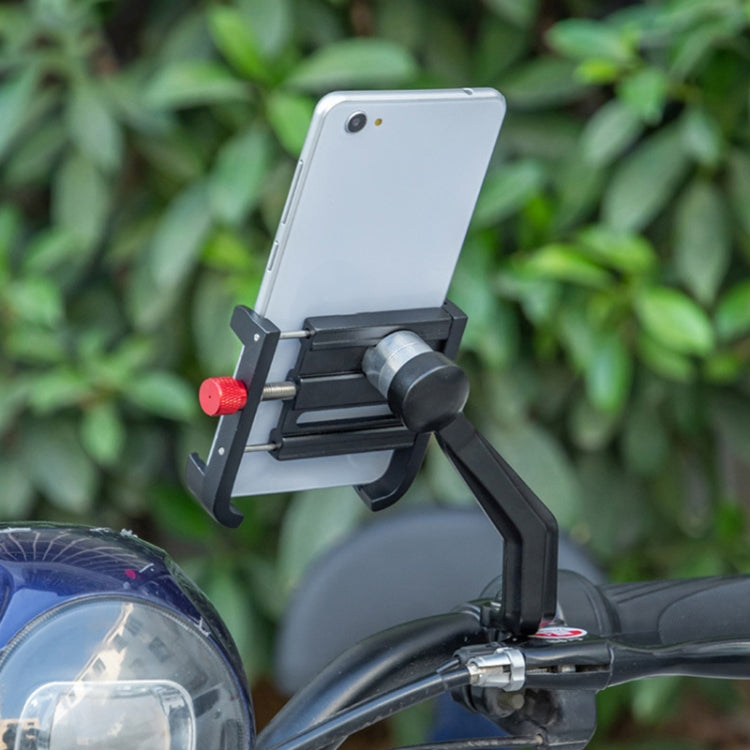 PROMEND SJJ-275E Bicycle Aluminum Alloy Phone Holder for Handlebar (Black) - Holders by PROMEND | Online Shopping South Africa | PMC TechLife | Buy Now Pay Later Mobicred