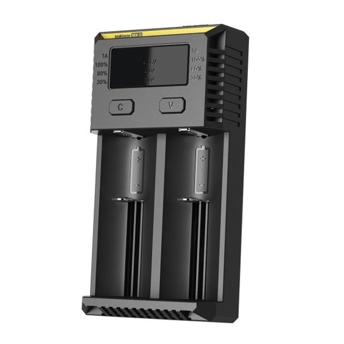 Nitecore NEW i2 Intelligent Digi Smart Charger with LED Indicator for 14500, 16340 (RCR123), 18650, 22650, 26650, Ni-MH and Ni-Cd (AA, AAA) Battery - free shipping - PMC TechLife - Order now!