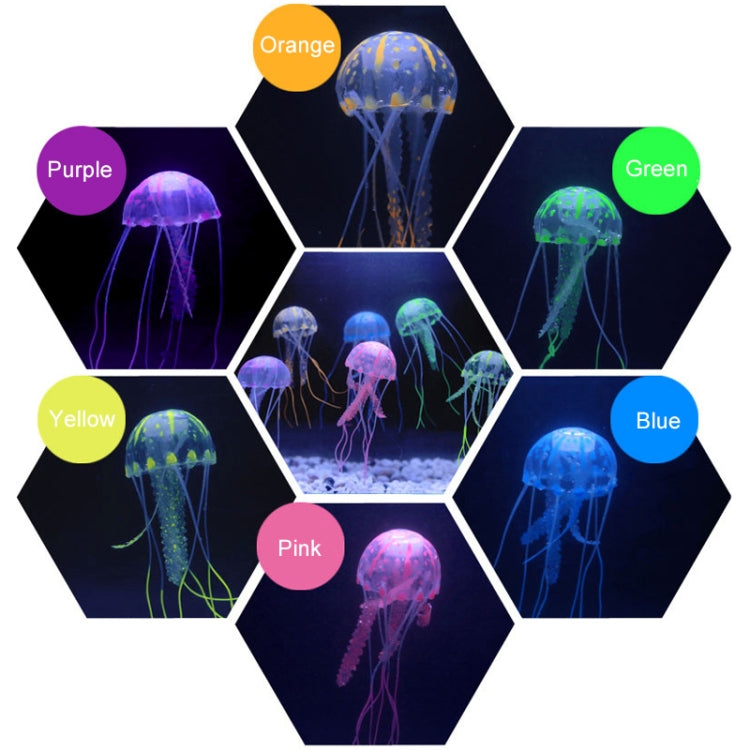 Aquarium Articles Decoration Silicone Simulation Fluorescent Sucker Jellyfish, Size: 5*17cm(Purple) - free shipping - PMc TechLife - Order now!