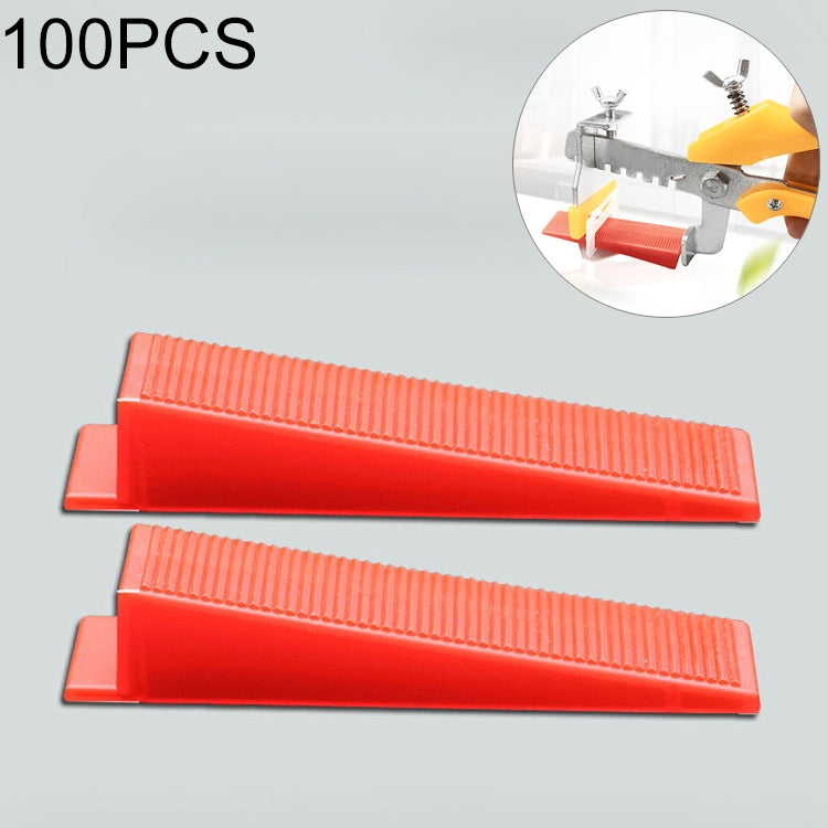 100 PCS Tile Floor Locator Insert Tile Leveler Wedge Leveling Machine for Plate Flattening System Aid Tool OG6480 - Clamps by PMC Jewellery | Online Shopping South Africa | PMC Jewellery