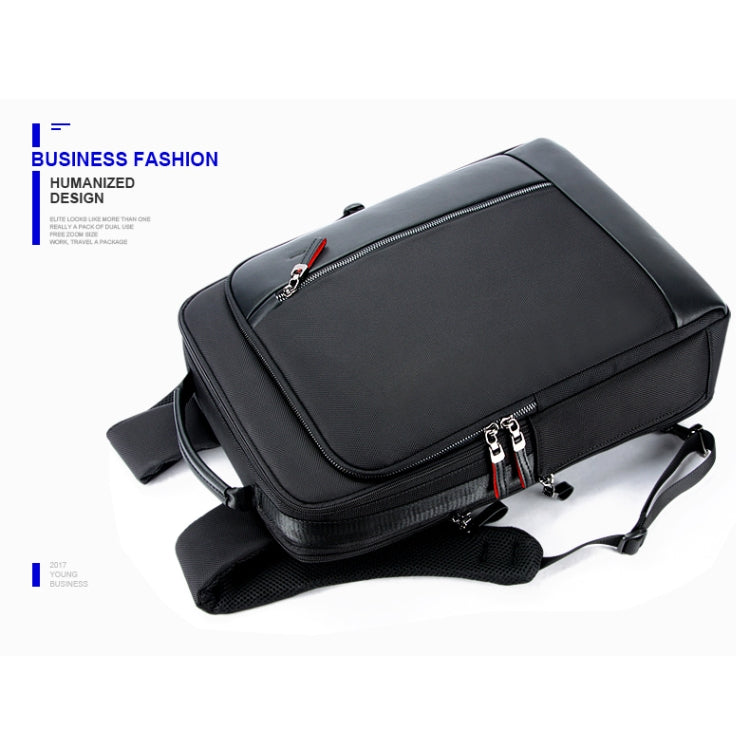 Bopai 751-006641 Large Capacity Business Fashion Breathable Laptop Backpack with External USB Interface, Size: 30 x 15 x 44cm(Black) - free shipping - PMC Jewellery - Order now!