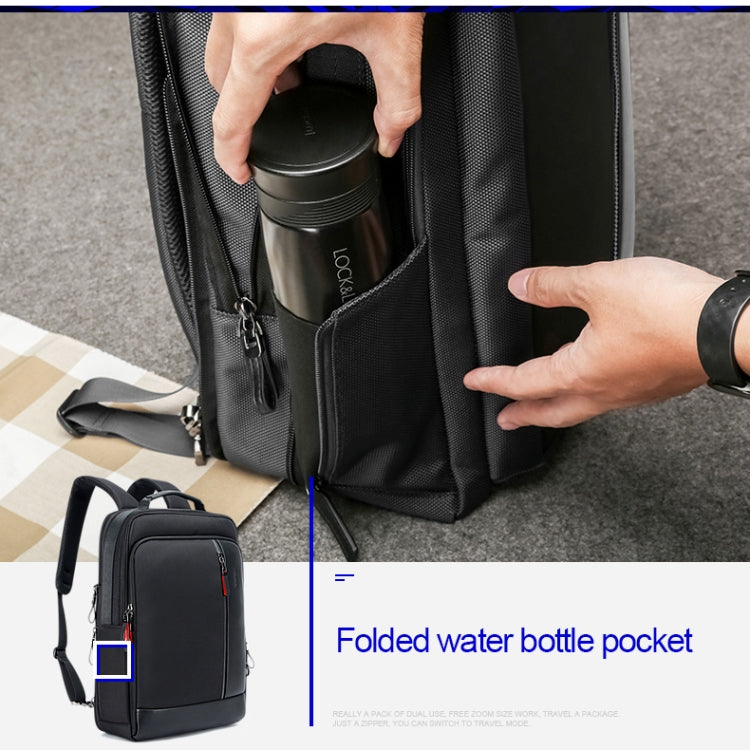 Bopai 751-006641 Large Capacity Business Fashion Breathable Laptop Backpack with External USB Interface, Size: 30 x 15 x 44cm(Black) - free shipping - PMC Jewellery - Order now!