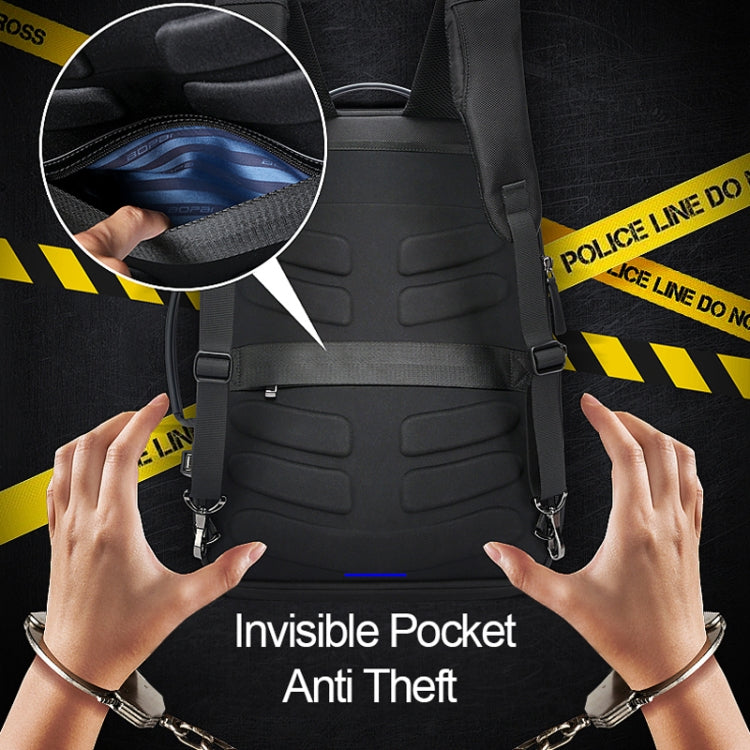 Bopai 751-006881 Business Anti-theft Waterproof Large Capacity Double Shoulder Bag,with USB Charging Port, Size: 30x14x44cm(Black) - free shipping - PMC Jewellery - Order now!