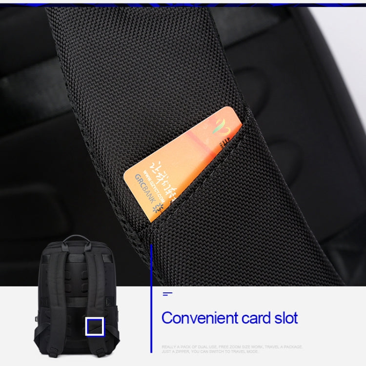 Bopai 751-006881 Business Anti-theft Waterproof Large Capacity Double Shoulder Bag,with USB Charging Port, Size: 30x14x44cm(Black) - free shipping - PMC Jewellery - Order now!