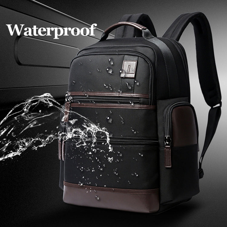 Bopai 751-007291 Business Anti-theft Waterproof Large Capacity Double Shoulder Bag,with USB Charging Port, Size: 34x19x43.5cm (Black) - free shipping - PMC Jewellery - Order now!