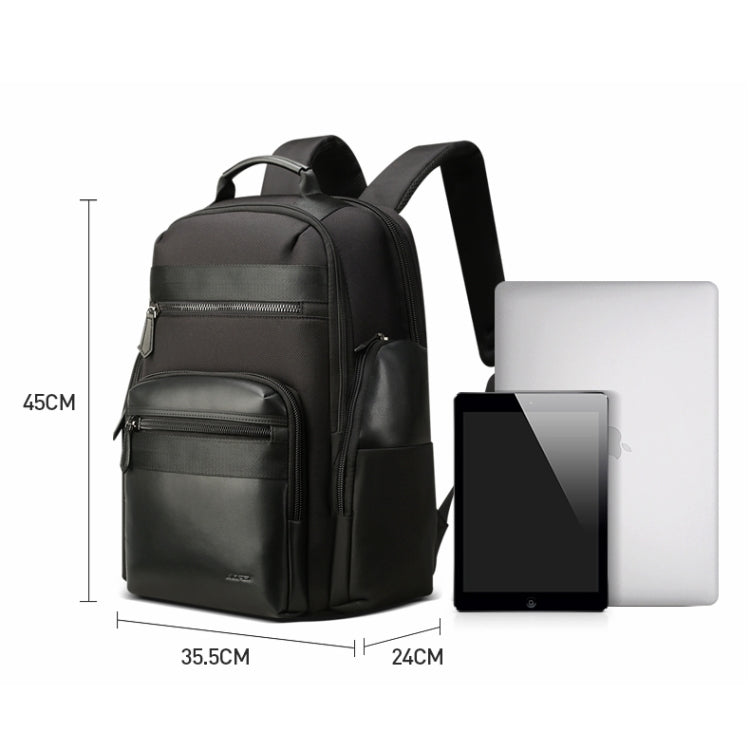Bopai 851-014211 Business Anti-theft Waterproof Three-layer Large Capacity Double Shoulder Bag,with USB Charging Port, Size: 35.5x24x45cm (Black) - free shipping - PMC Jewellery - Order now!