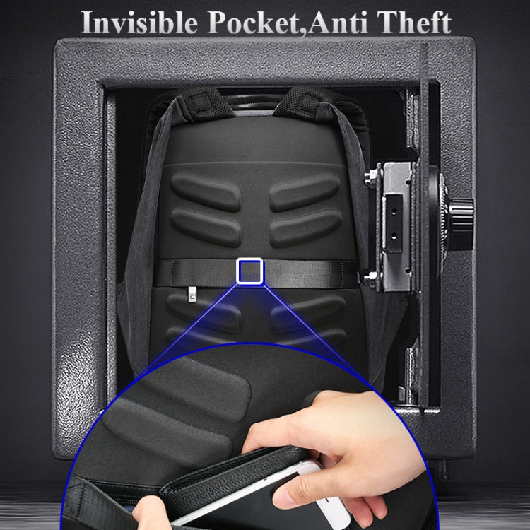 Bopai 851-014518 Business Waterproof Three-layer Large Capacity Double Shoulder Bag,with USB Charging Port, Size: 37x21x47.5cm (Black) - free shipping - PMC Jewellery - Order now!