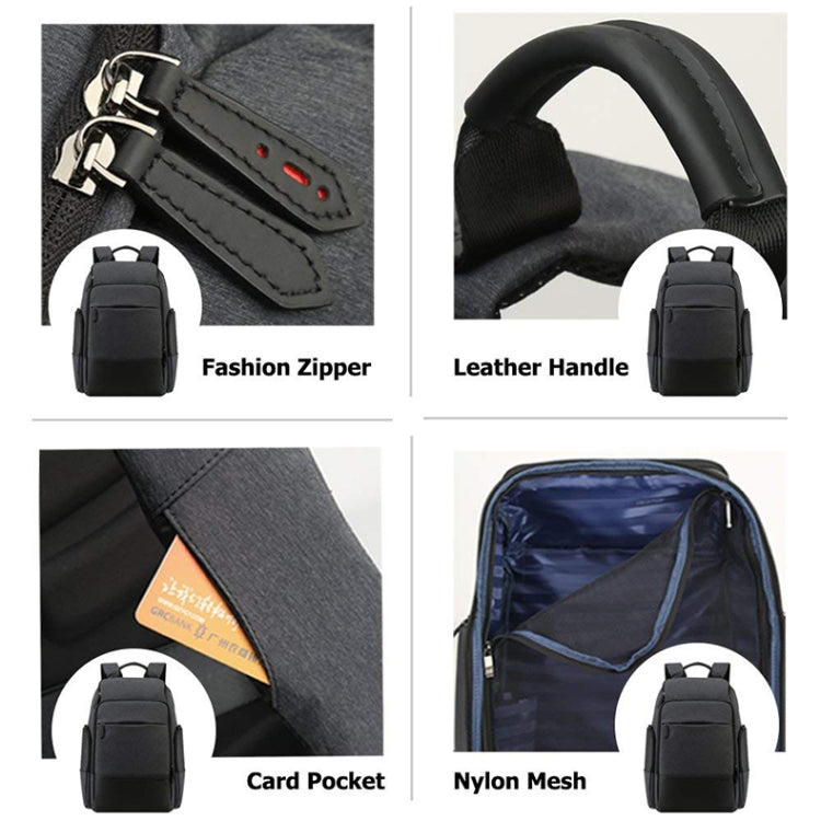 Bopai 851-014518 Business Waterproof Three-layer Large Capacity Double Shoulder Bag,with USB Charging Port, Size: 37x21x47.5cm (Black) - free shipping - PMC Jewellery - Order now!