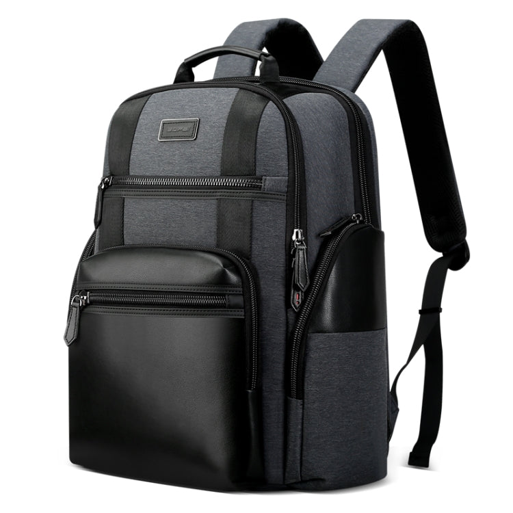 Bopai 851-014318 Fashion Outdoor Breathable Waterproof Anti-theft Three-layer Large Capacity Double Shoulder Bag,with USB Charging Port, Size: 31x17x44cm(Grey) - free shipping - PMC Jewellery - Order now!