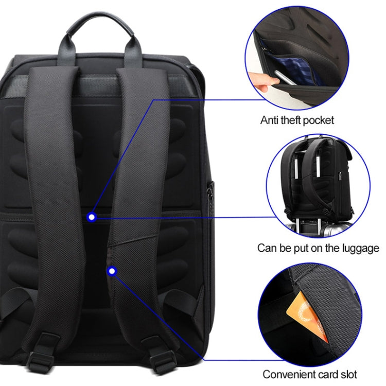 Bopai 61-00511 Travel Breathable Waterproof Anti-theft Backpack, Size: 31x19x43cm(Black) - Backpack by Bopai | Online Shopping South Africa | PMC Jewellery | Buy Now Pay Later Mobicred