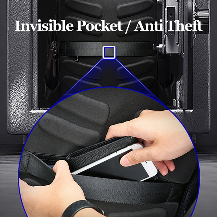 Bopai 751-007301 Business Anti-theft Waterproof Large Capacity Double Shoulder Bag,with USB Charging Port, Size: 28x19x42cm(Black) - free shipping - PMC Jewellery - Order now!