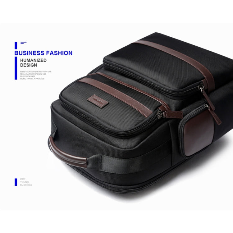 Bopai 751-007301 Business Anti-theft Waterproof Large Capacity Double Shoulder Bag,with USB Charging Port, Size: 28x19x42cm(Black) - free shipping - PMC Jewellery - Order now!