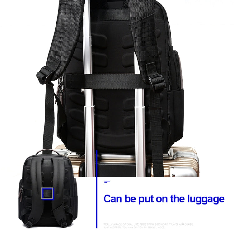 Bopai 751-007301 Business Anti-theft Waterproof Large Capacity Double Shoulder Bag,with USB Charging Port, Size: 28x19x42cm(Black) - free shipping - PMC Jewellery - Order now!