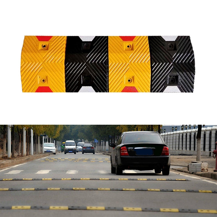 Trapezoidal Film Herringbone Rubber Speed Bump, Size: 100x35x5cm - Speed Bumps by PMC Jewellery | Online Shopping South Africa | PMC Jewellery