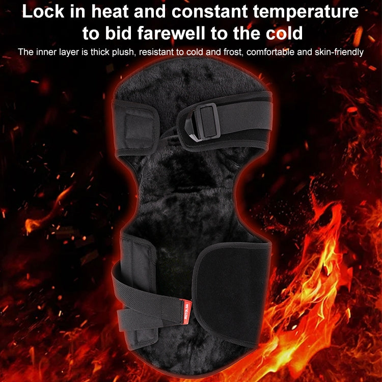 MOTOLSG 2 in 1 Knee Pads Motorcycle Bicycle Riding Warm Fleece Soft Protective Gear (Black White) - free shipping - PMC TechLife - Order now!