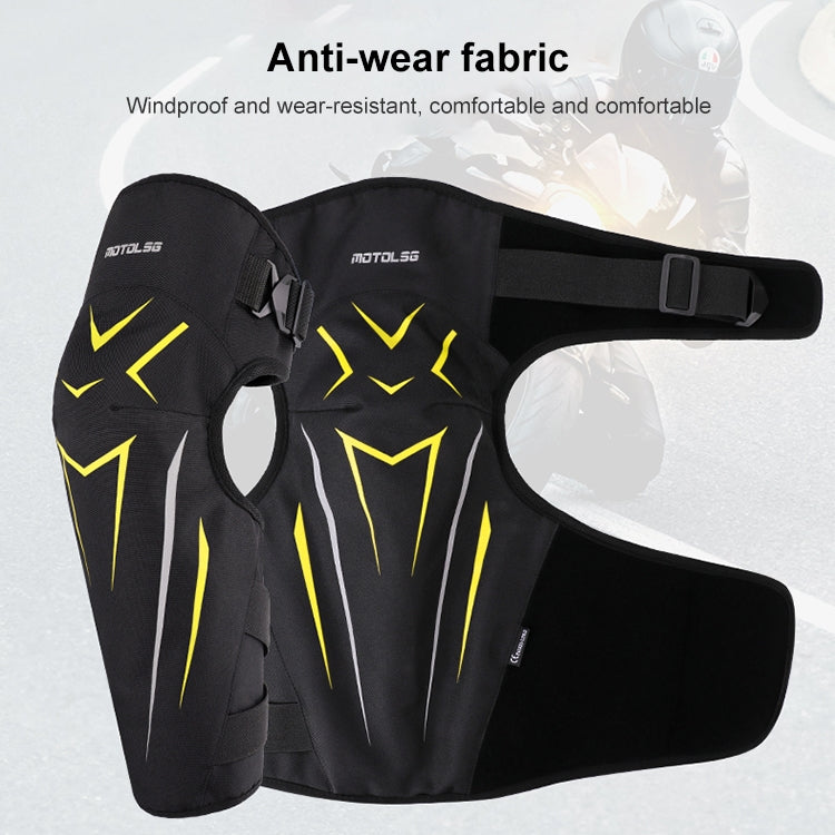 MOTOLSG 2 in 1 Knee Pads Motorcycle Bicycle Riding Warm Fleece Soft Protective Gear (Black Red) - free shipping - PMC TechLife - Order now!